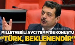 Milletvekili Avcı, TBMM Genel Kurulu'nda konuştu: “Türk Beklenendir“