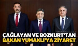 Mustafa Çağlayan ve Saffet Bozkurt'tan Bakan İbrahim Yumaklı'ya ziyaret