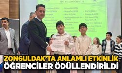 Zonguldak’ta anlamlı etkinlik: Öğrenciler ödüllendirildi