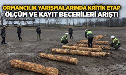 Ormancılık yarışmalarında kritik etap: Ölçüm ve kayıt becerileri yarıştı