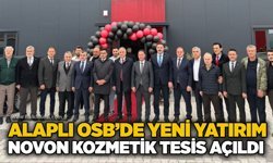 Alaplı OSB’de yeni yatırım: Novon Kozmetik Tesis açıldı