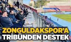 Zonguldakspor’a tribünden destek