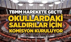 TBMM harekete geçti! Okullardaki saldırılar için komisyon kuruluyor