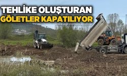 Belediye çalışmalara başladı: Suni göletler kapatılıyor