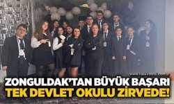 Zonguldak’tan büyük başarı: Tek devlet okulu zirvede!