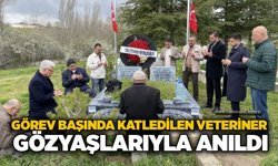 Görev başında katledilen veteriner, gözyaşlarıyla anıldı