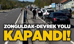 Zonguldak - Devrek yolu trafiğe kapandı