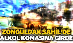 Zonguldak Sahil'de alkol komasına girdi!