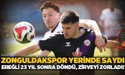 Zonguldakspor yerinde saydı, Ereğli 23 yıl sonra döndü, zirveyi zorladı!