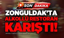 Zonguldak'ta alkollü restoranda ortalık karıştı!