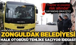 Vatandaş isyan etti, şikayetini yazdı: Zonguldak Belediyesi halk otobüsleri tehlike saçıyor iddiası!