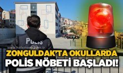 Zonguldak'ta okullarda güvenlik alarmı: Polis ekipleri nöbete başladı