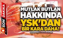 Mutlak Butlan hakkında YSK'dan bir kara daha!