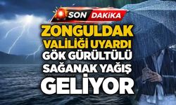 Zonguldak Valiliği uyardı: Gök gürültülü sağanak yağış geliyor