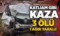 Katliam gibi kaza: 3 ölü, 1 ağır yaralı!