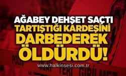Ağabey dehşet saçtı: Tartıştığı kardeşini darbederek öldürdü!