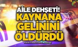 Aile dehşeti! Kaynana gelinini öldürdü