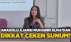 Anadolu Ajansı Muhabiri Elma’dan dikkat çeken sunum!