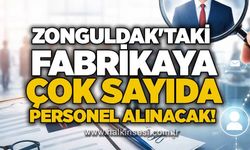 Zonguldak'taki fabrikaya çok sayıda personel alınacak!