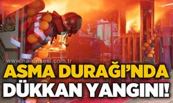 Asma Durağı'nda dükkan yangını!
