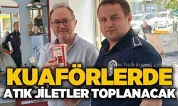 Kuaförlerden atık jiletler toplanacak