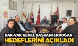 BAK-VAK Genel Başkanı Erdoğan hedeflerini açıkladı