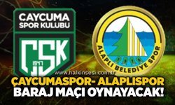 Çaycumaspor- Alaplıspor baraj maçı oynayacak!