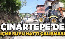Çınartepe Mahallesi’nde yeni içme suyu hattı çalışması sürüyor