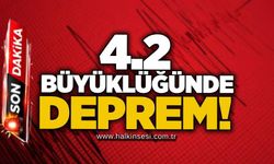4.2 büyüklüğünde deprem!