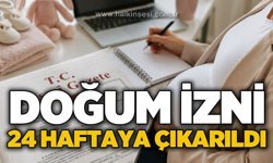 Doğum izni 24 haftaya çıkarıldı