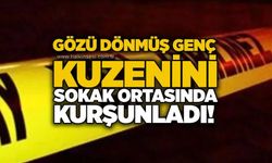 Gözü dönmüş genç, kuzenini sokak ortasında kurşunladı!