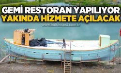 Gemi restoran açılıyor: Yakında hizmete başlayacak