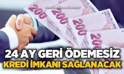 24 ay geri ödemesiz kredi imkanı sağlanacak: İşte detaylar