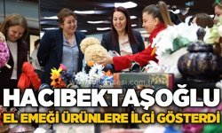 Güney Hacıbektaşoğlu el emeği ürünlere ilgi gösterdi