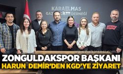 Zonguldakspor Başkanı Harun Demir’den KGD’ye ziyaret