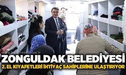 Zonguldak Belediyesi ikinci el kıyafetleri ihtiyaç sahiplerine ulaştırıyor