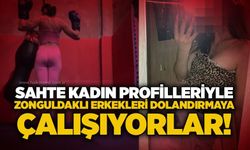 Sahte kadın profilleriyle Zonguldaklı erkekleri dolandırmaya çalışıyorlar!