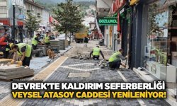 Devrek’te kaldırım seferberliği: Veysel Atasoy Caddesi yenileniyor!