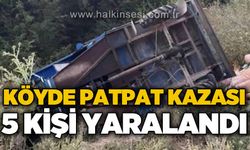 Köyde patpat kazası: 5 yaralı