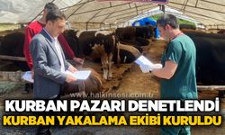 Kurban Pazarı denetlendi, Kurban Yakalama Timi kuruldu