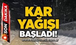 Kar yağışı başladı!