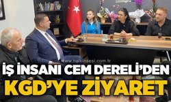 İş İnsanı Cem Dereli’den KGD’ye ziyaret