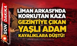 Liman Arkası'nda korkutan kaza: Gezintiye çıkan yaşlı adam kayalıklara düştü!