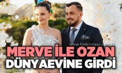 Türkmen ile Aşkar ailesinin en mutlu günü: Merve ile Ozan hayatlarını birleştirdi