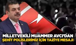 Milletvekili Muammer Avcı’dan şehit polislerimiz için taziye mesajı