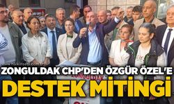 Zonguldak CHP'den Özgür Özel'e destek mitingi