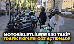 Motosikletlilere sıkı takip: Trafik ekipleri göz açtırmadı!