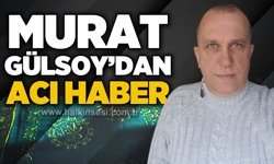 Murat Gülsoy'dan acı haber