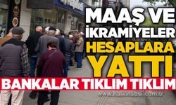Zonguldak'ta bankalar tıklım tıklım: Bayram öncesi maaş ve ikramiyeler hesaplara yatmaya başladı