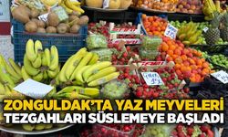 Zonguldak’ta yaz meyveleri  tezgahları  süslemeye başladı